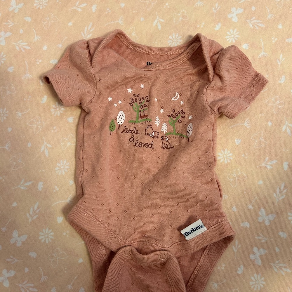 Gerber Onsie with Forest Design